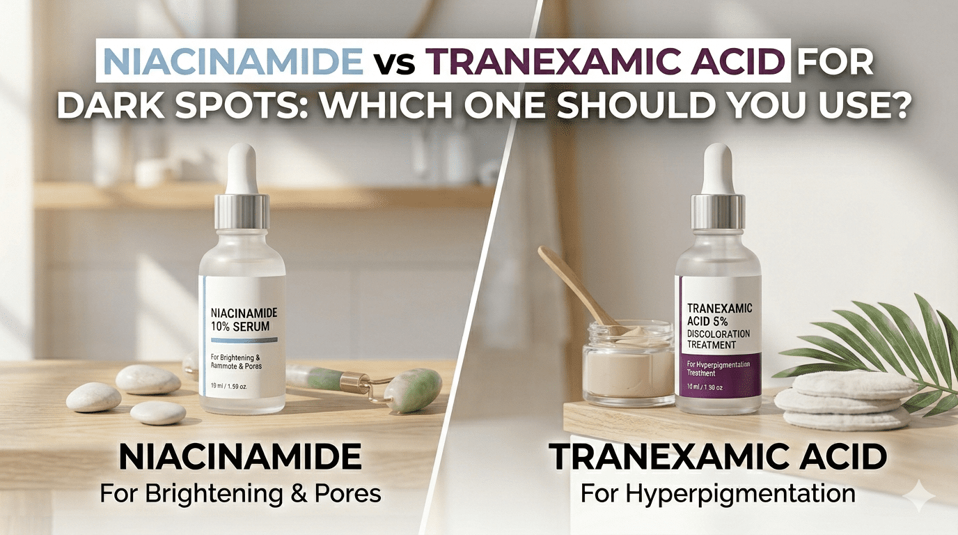Niacinamide vs Tranexamic Acid for Dark Spots: Which One Should You Use?